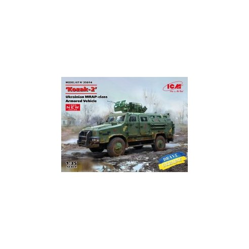 1:35 ''Kozak-2'', Ukrainian MRAP-class Armored Vehicle (100% new molds)