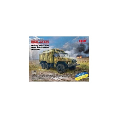 1 72 URAL-43203, Military Box Vehicle of the Armed Forces of Ukraine