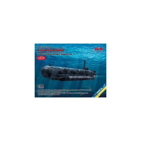 1 72 U-Boat Type ''Molch'', WWII German Midget Submarine (100% new molds)