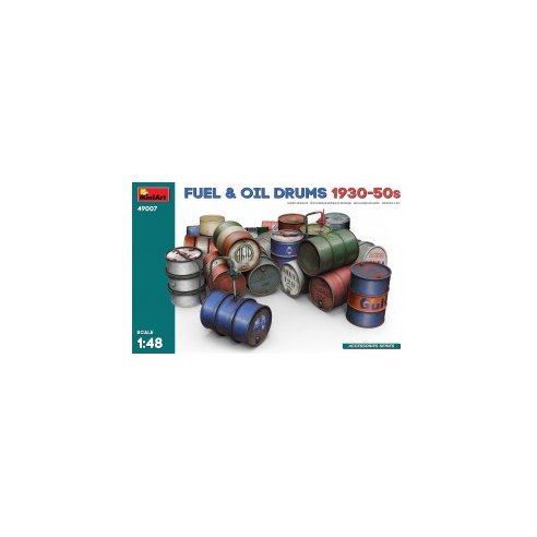 1 48 Fuel & Oil Drums 1930-50s