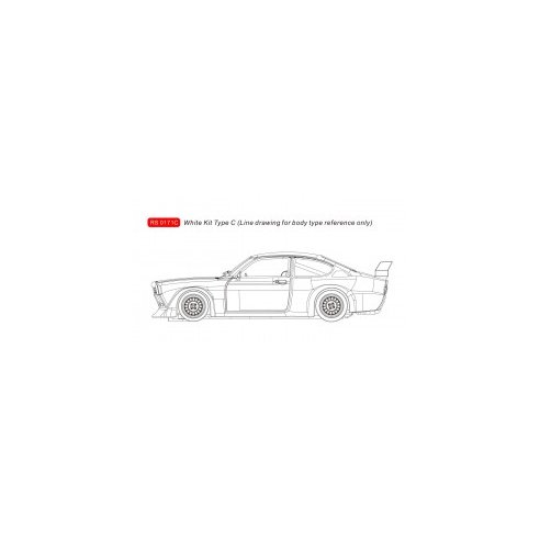 Opel Kadett GT E - White Kit Type C (circuit with rear wing)