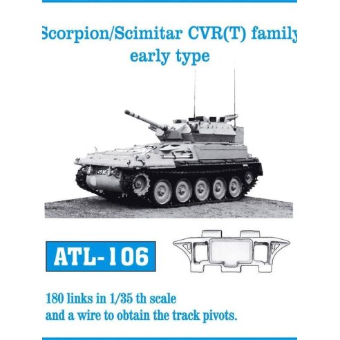 FRIUL MODEL CINGOLI  ATL-106 Scorpion Scimitar CVR(T) family early type