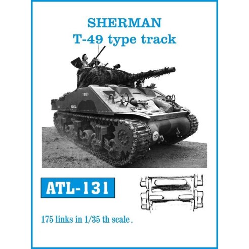 FRIUL MODEL CINGOLI  ATL-131 SHERMAN T-49 type track