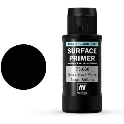VALLEJO  Surface Primer 73660 Gloss Black Primer (60ml)