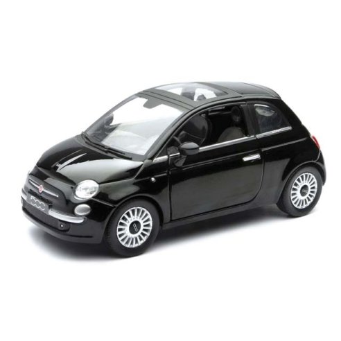 New Ray - 1:43 FIAT 500 2007, 4 ASSORTED COLORS, DISPLAY BOX 19587