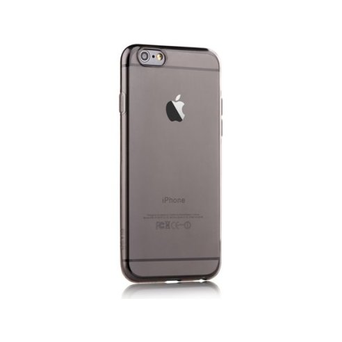 Cover for Iphone 6-Super Slim 0,5mm TPU Smoky Black Naked
