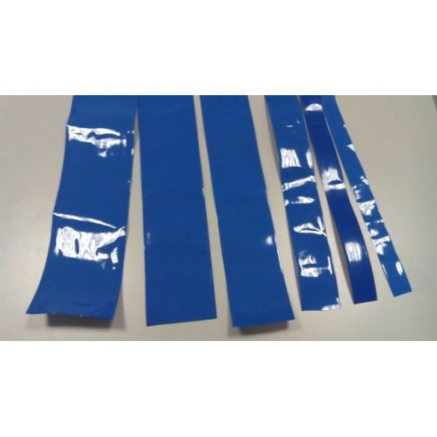 PVC per lipo termorettraibile rigido Blu 120 mm 1mt