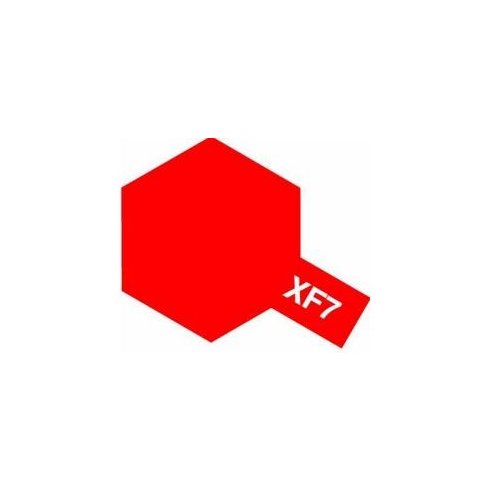 Tamiya - Vernice acrilica opaca XF7 Flat Red 10 ml 81707