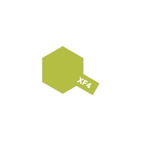 Tamiya - Vernice acrilica opaca XF4 Yellow Green 10 ml 81704