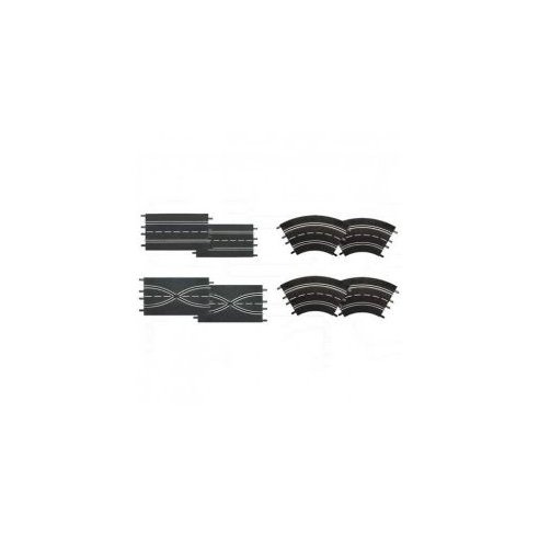 Carrera Slot - Extension set (2 straights, 2 lane change sections, 4 curves 1/60?) CRR20026953
