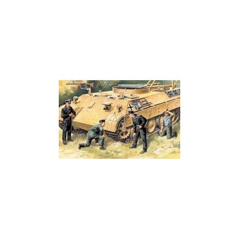 ICM - 1:35 - German Tank Crew (1943-1945) (4 figures - 1 officer, 1 unterofficer, 2 soldiers) 35211
