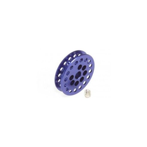 MrSlotCar.Ca - Traction pulley 16 tooth.  for 3/32 axles and M2 screw fixing. Aluminium dark blue anodized MSCMSC-2294