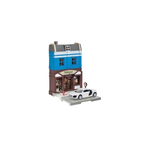 HERPA CITY  Herpa City:     1:64 Herpa City:  1:64 Herpa City: bakery with Audi R8 die-cast model