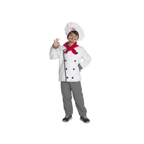 Costume di carnevale chef stellato bambino