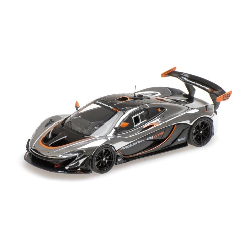 ALMOST REAL McLAREN P1 GTR CHROME AND GLOSS BLACK 1 43