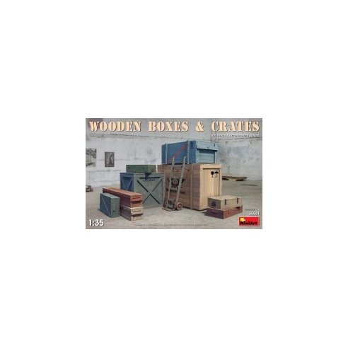 1 35 Wooden Boxes & Crates