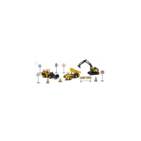 Volvo EC460B & L220E & A40D Playset with Accessories