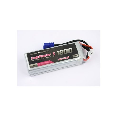 Batteria Lipo 3S 1800 mAh 35C Silver V2 - EC3