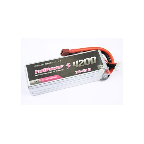 Batteria Lipo 2S 4200 mAh 35C Silver V2 - DEANS