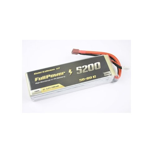 Batteria Lipo 3S 5200 mAh 50C Gold V2 - DEANS