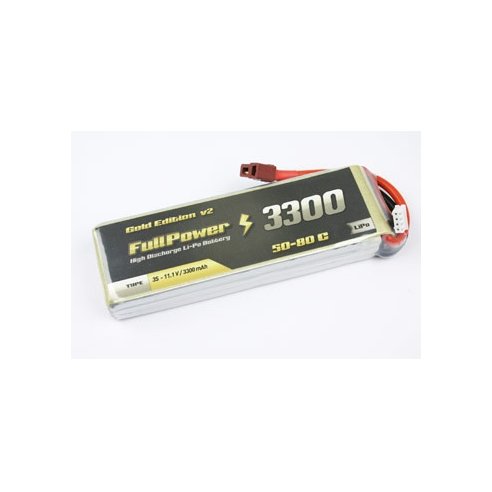 Batteria Lipo 2S 3300 mAh 50C Gold V2 - DEANS