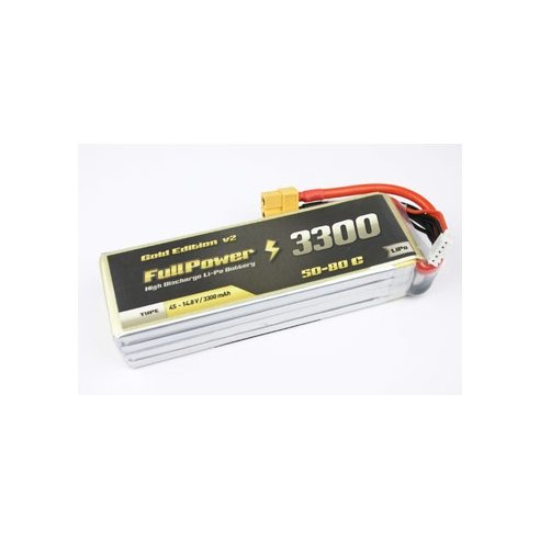Batteria Lipo 4S 3300 mAh 50C Gold V2 - XT-60