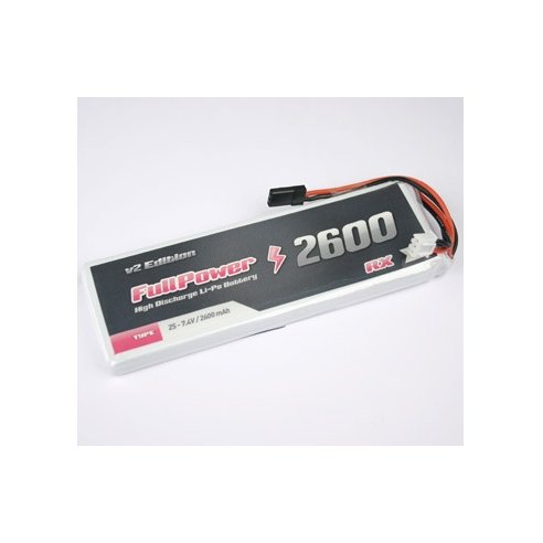 Batteria RX Lipo 2S 2600 mAh 35C V2 - JR