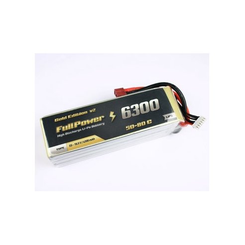 Batteria Lipo 4S 6300 mAh 50C Gold V2 - DEANS