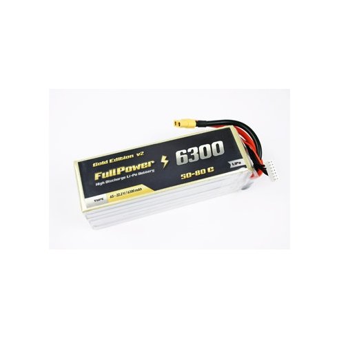 Batteria Lipo 6S 6300 mAh 50C Gold V2 - XT60