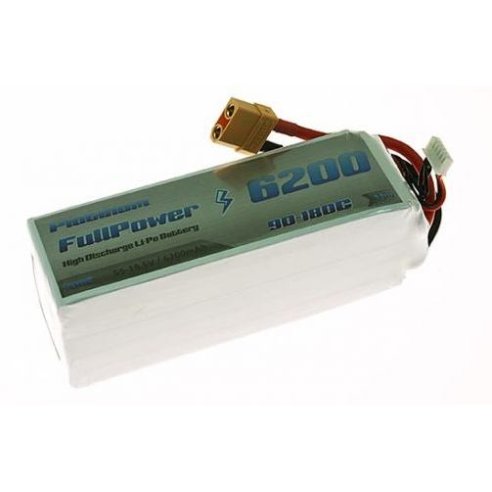 Batteria Lipo 5S 6200 mAh 90C PLATINUM - XT90