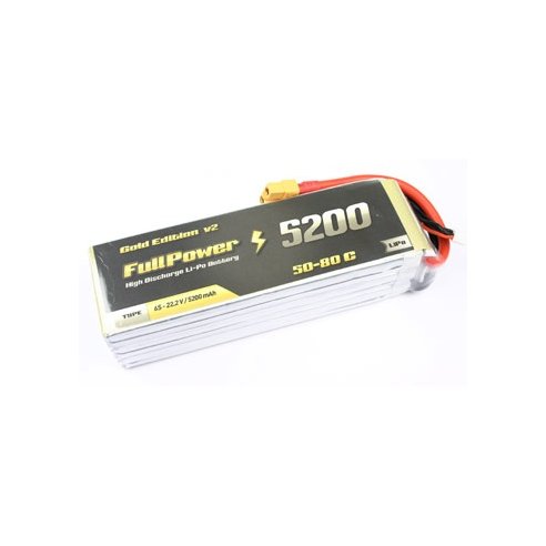 Batteria Lipo 6S 5200 mAh 50C Gold V2 - XT90