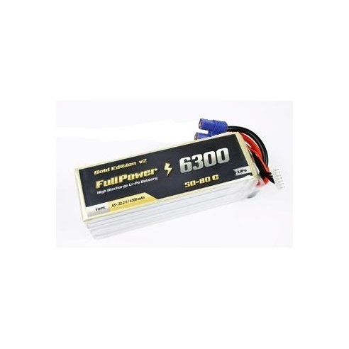 Batteria Lipo 6S 6300 mAh 50C Gold V2 - EC5