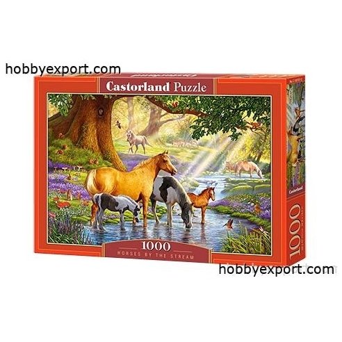 N A PUZZLES HORSES BY THE STREAM 1000 PIECES 68X47 CM