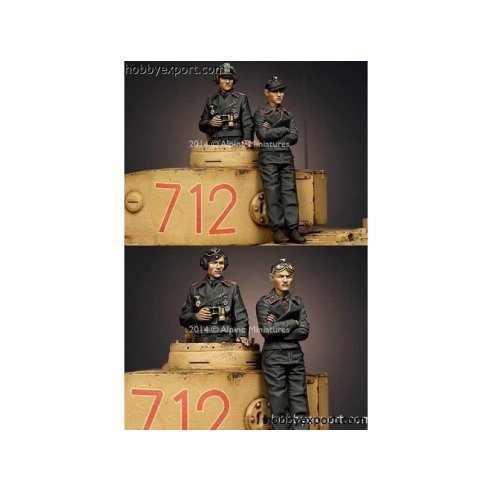 ALPINE Miniatures  	1 35 KIT (MAQUETTE) PANZER COMMANDER SET