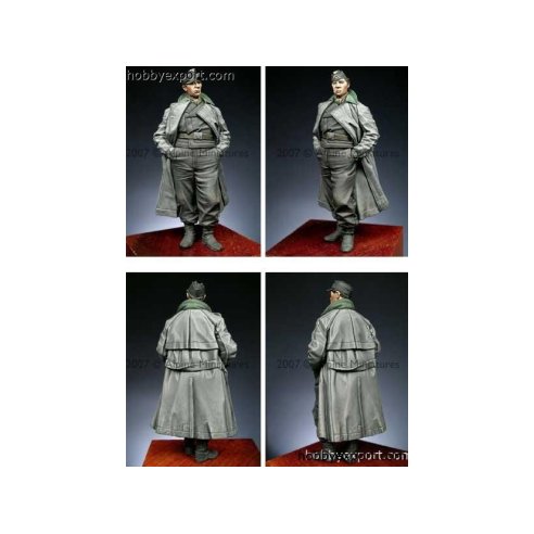 Alpine Miniatures   	1 35 KIT (MAQUETTE) GERMAN OFFICER 1 DIFFERENT HEADS INCL.