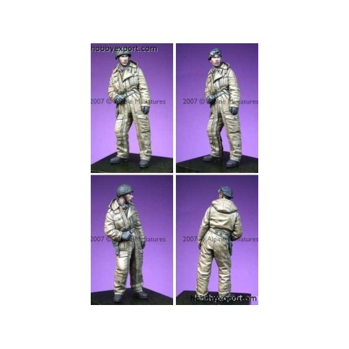 Alpine Miniatures    	1 35 KIT (MAQUETTE) BRITISH TANK CREW 2, WWII DIFFERENT HEADS INCL.