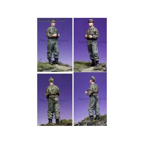 Alpine Miniatures    1 35 KIT (MAQUETTE) SS RECON OFFICER DIFFERENT HEADS INCL.